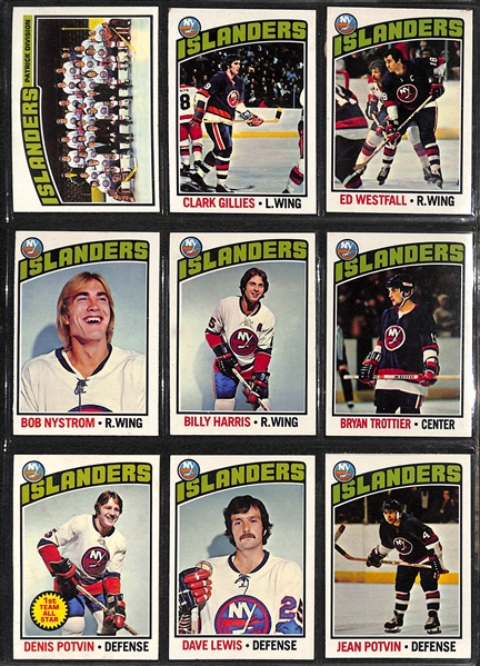 2 Hockey Binders - (1) w. Mostly 1970s Cards (1976 Partial Set w. Trottier RC) and (1) Philadelphia Flyers Collection (70+ Cards, 10 Autographs, +)