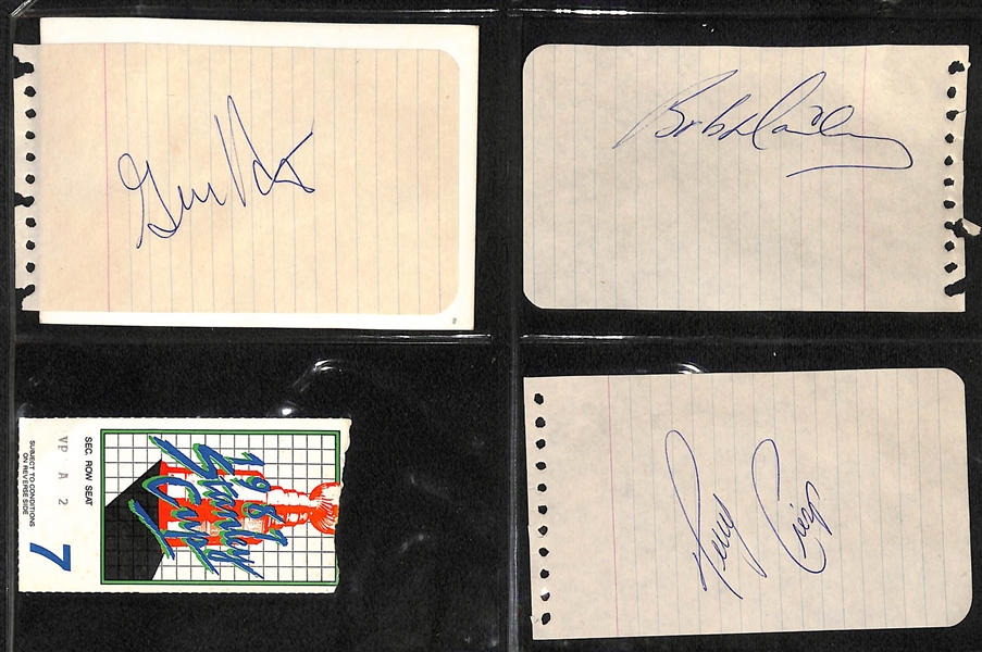 2 Hockey Binders - (1) w. Mostly 1970s Cards (1976 Partial Set w. Trottier RC) and (1) Philadelphia Flyers Collection (70+ Cards, 10 Autographs, +)