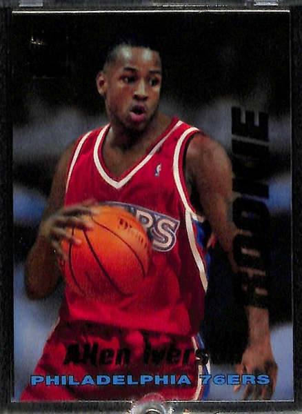 Lot of (5) Basketball Rookies - 2 Shaquille O'NeaL, 2 David Robinson, Allen Iverson 