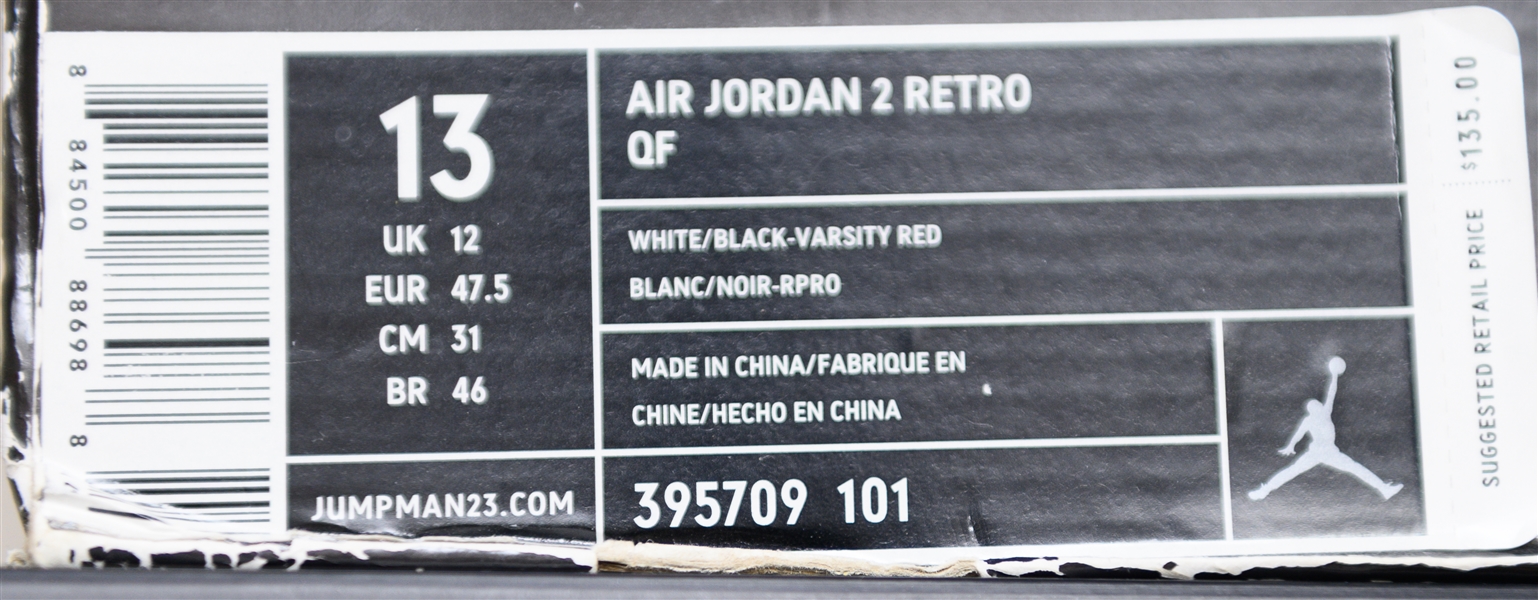 2010 Nike Air Jordan 2 Retro QF  - Size 13 (Jordan's Actual Size)