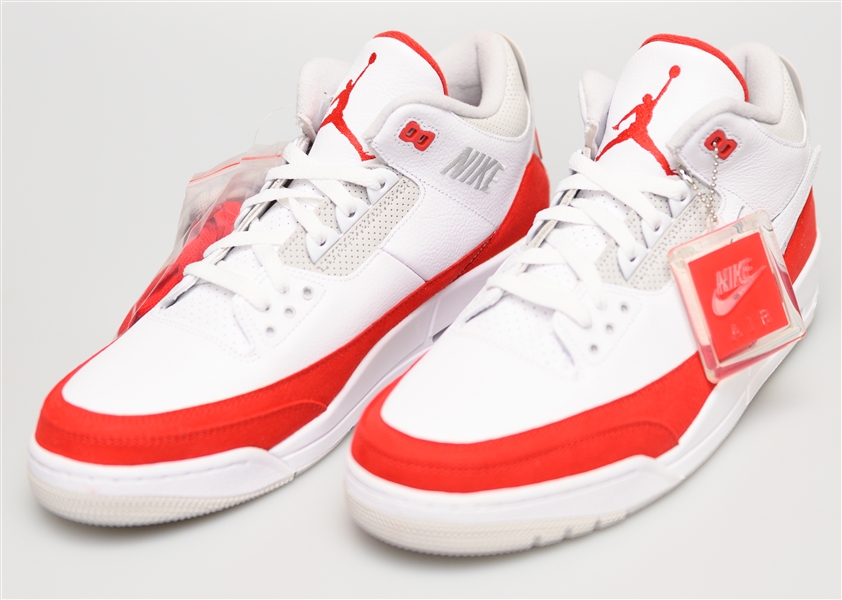 2019 Nike Air Jordan 3 Retro Tinker Hatfield Air Max 1 - White/University Red - Size 13 (Jordan's Actual Size)