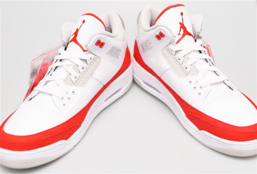 2019 Nike Air Jordan 3 Retro Tinker Hatfield Air Max 1 - White/University Red - Size 13 (Jordan's Actual Size)