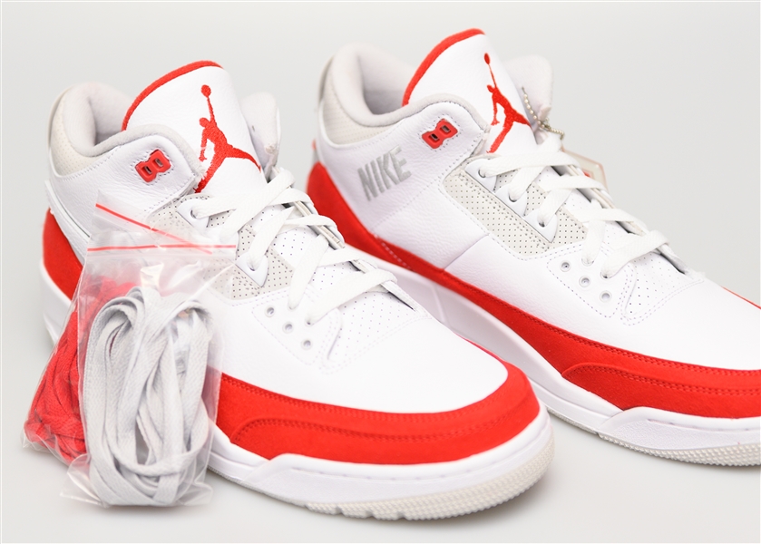 2019 Nike Air Jordan 3 Retro Tinker Hatfield Air Max 1 - White/University Red - Size 13 (Jordan's Actual Size)