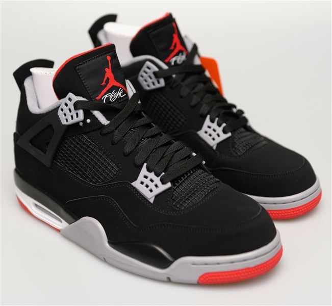 2018 Nike Air Jordan 4 Retro Black Cement Bred - Size 13 (Jordan's Actual Size)