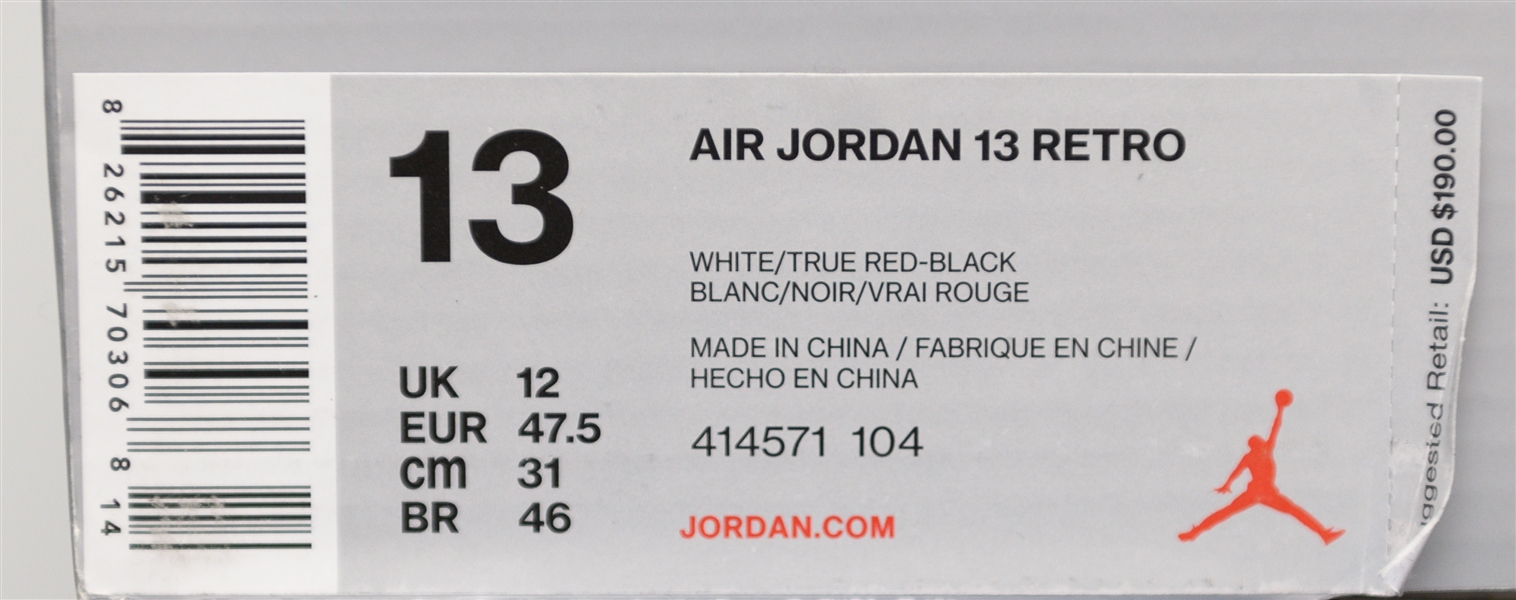 2018 Nike Air Jordan 13 Retro He Got Game w. Limited Ed. Ray Allen Movie Tshirt - Size 13 (Jordan's Actual Size)