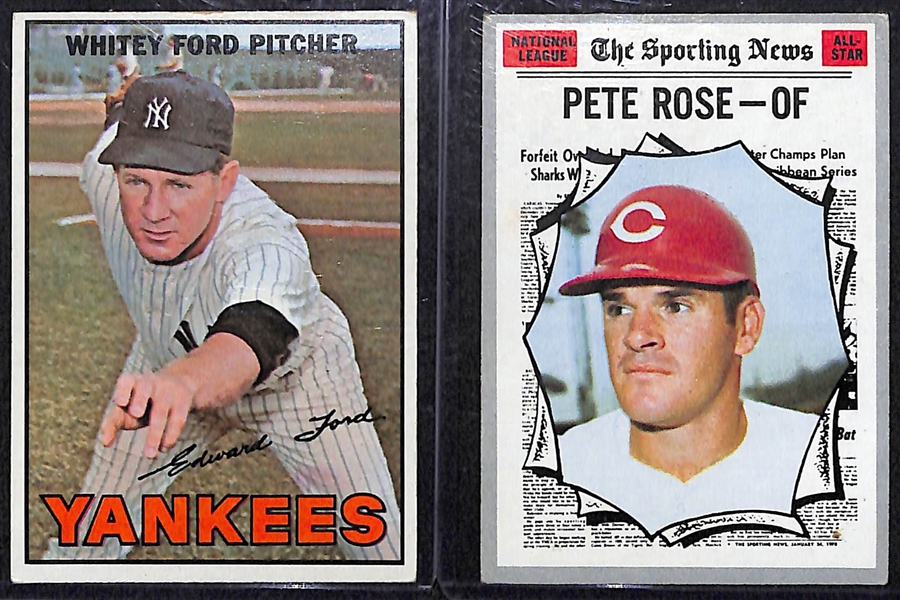 (10) Vintage Baseball Stars lot including 1963 Gaylord Perry Rookie, (2) 1963 Bob Gibson, 1967 Roger Maris
