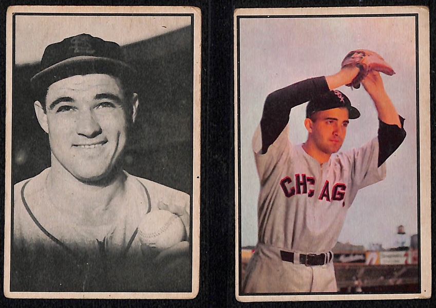 Lot of (150+) Different 1953-1956 Bowman & Topps Baseball Cards