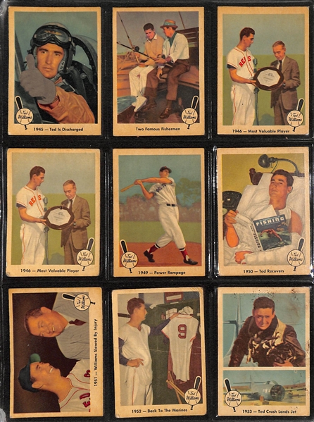 Lot of (80+) 1959-61 Fleer Baseball Cards w. 31- 1959 Ted Williams Cards