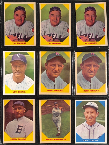 Lot of (80+) 1959-61 Fleer Baseball Cards w. 31- 1959 Ted Williams Cards