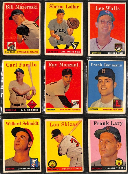 Lot of (200) Assorted 1957-59 Topps Baseball Cards w. (3) 1959 Special Roy Campanella Cards