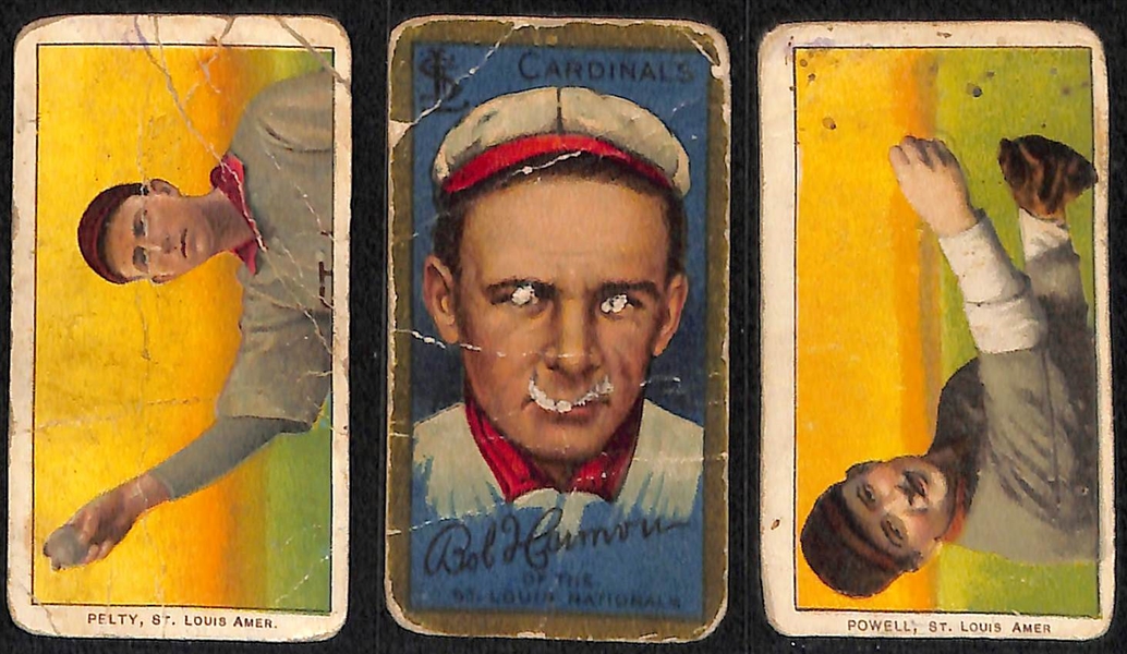 Lot of (15) 1909-11 T206 cards w/ Piedmont, Sweet Caporal and Polar Bear Backs