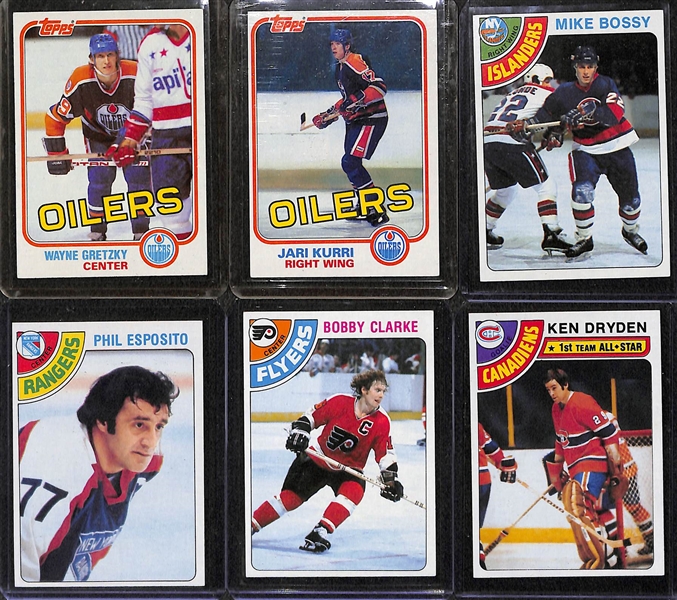 1978-79 Topps Hockey Set (Missing 1 Common Card) & 1981-82 Topps Hockey Set (Missing 3 Checklists) - Both Near Complete