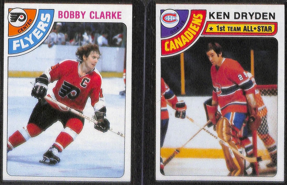 1978-79 Topps Hockey Set (Missing 1 Common Card) & 1981-82 Topps Hockey Set (Missing 3 Checklists) - Both Near Complete