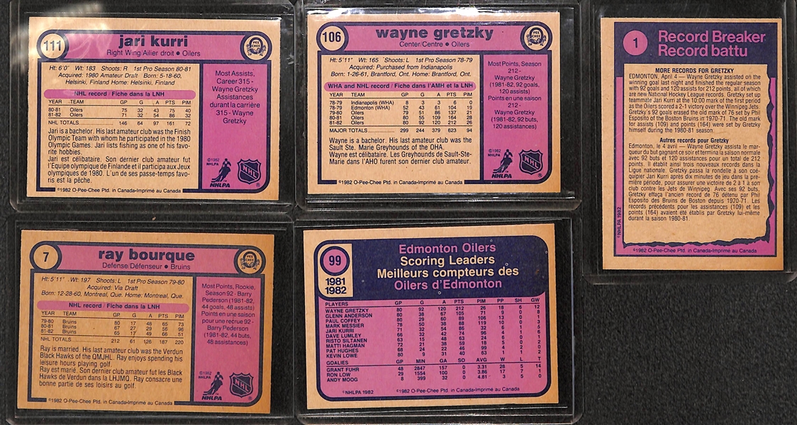 1982-83 O-Pee-Chee Near Complete Hockey Set - Missing 3 Common Cards