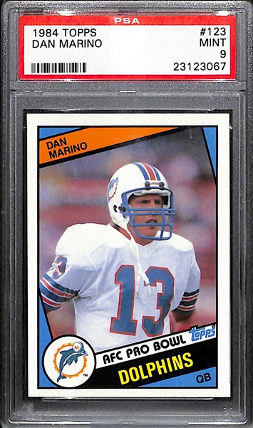 1984 Topps Dan Marino Rookie Card Graded PSA 9 Mint