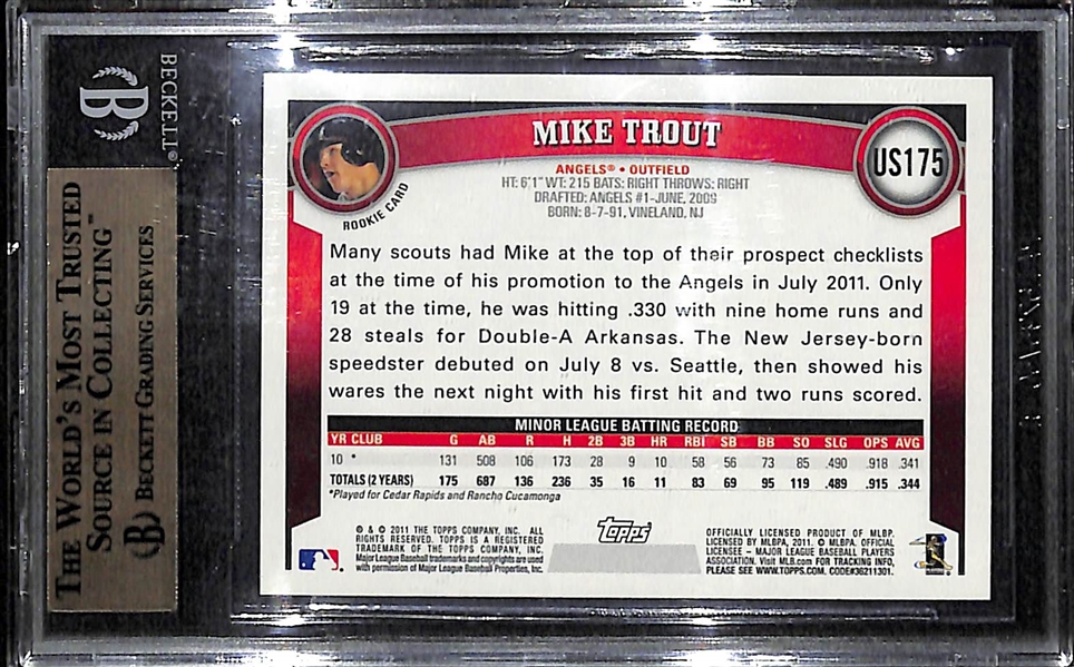 2001 Topps Update Mike Trout #US175 BGS 9.5