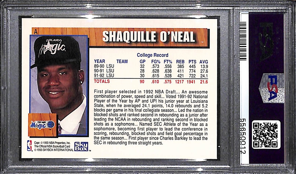 RARE 1992 NBA Draft Redemption Shaquille O'Neal Card Graded PSA 8
