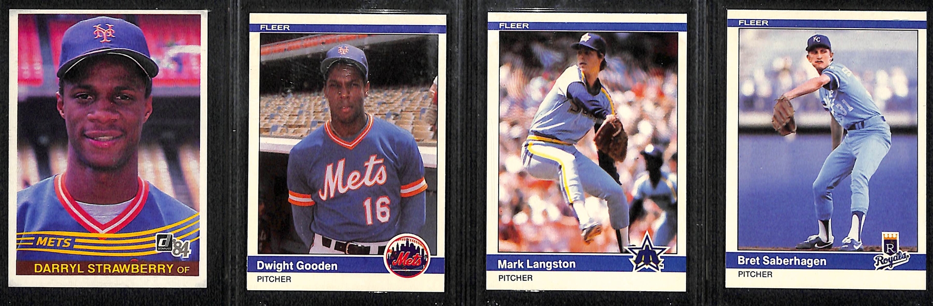 Lot of (14) 1983-85 Baseball Rookies w. (2) Sandberg, Boggs, (2) Mattingly, (2) J. Carter, (3) McGwire, Strawberry, Gooden, +