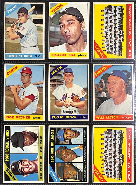 Lot of (170) Assorted 1962-1966 Topps Baseball Cards w. 1962 Sandy Koufax