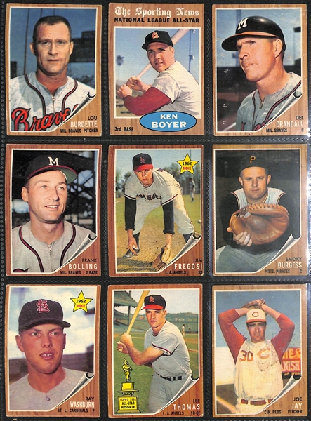 Lot of (170) Assorted 1962-1966 Topps Baseball Cards w. 1962 Sandy Koufax