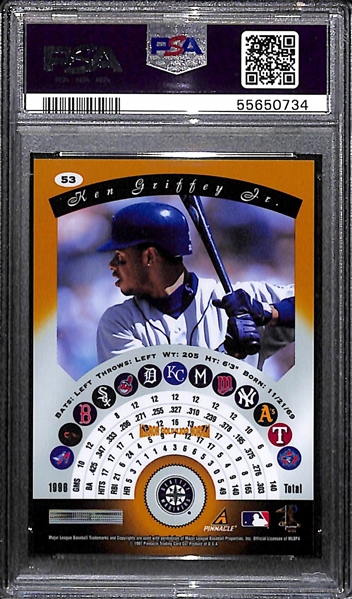 1997 Pinnacle Certified Ken Griffey Jr. Mirror Gold #53 Graded PSA 8 NM-MT