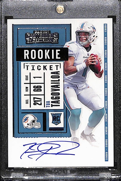 2020 Contenders Tua Tagovailoa Rookie Ticket Autograph