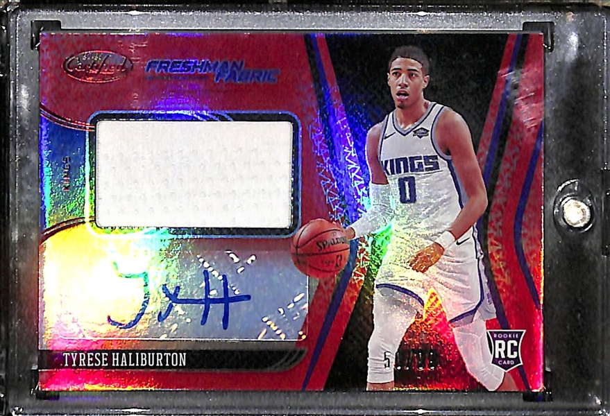 2020-21 Panini Certified Basketball Rookie Jersey Lot - Tyrese Haliburton #50/99& Robert Woodard II 