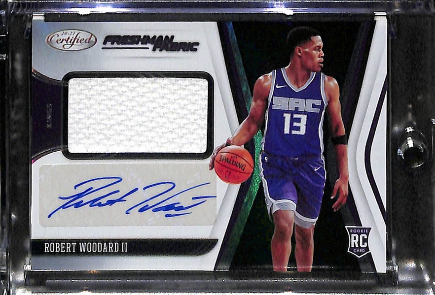 2020-21 Panini Certified Basketball Rookie Jersey Lot - Tyrese Haliburton #50/99& Robert Woodard II 