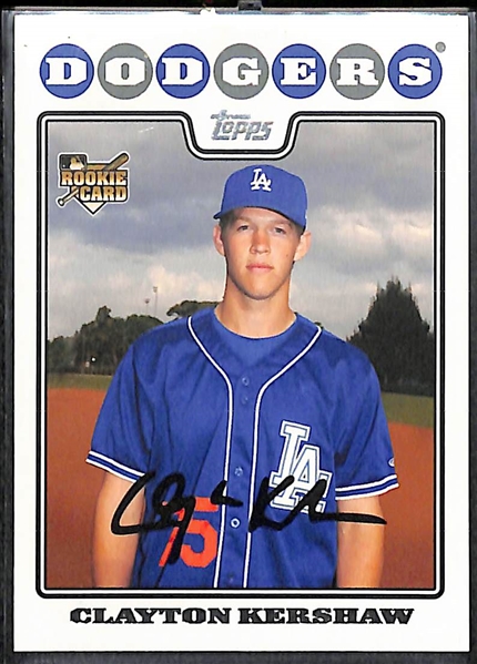 Clayton Kershaw 2008 Topps Update Rookie Card #UH240 - Centered