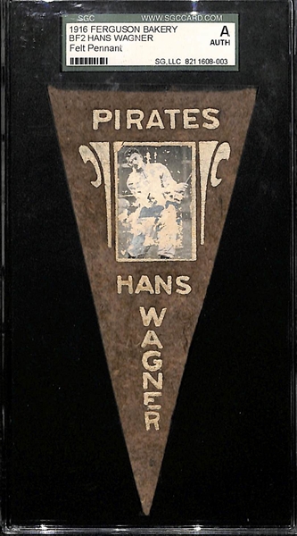 1916 Ferguson Bakery BF2 Honus Hans Wagner Graded SGC Authentic