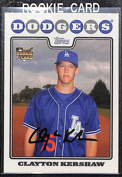 Clayton Kershaw 2008 Topps Update Rookie Card #UH240 - Centered