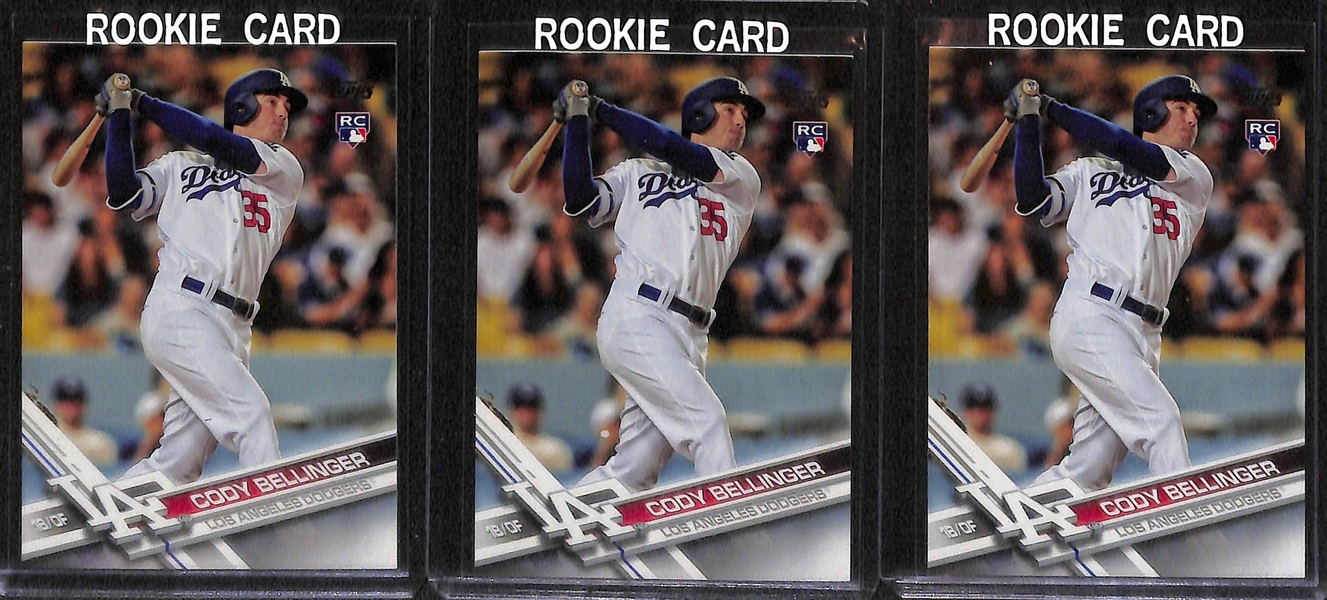 Lot of (5) 2017 Topps Update Cody Bellinger #US50 Rookie Cards