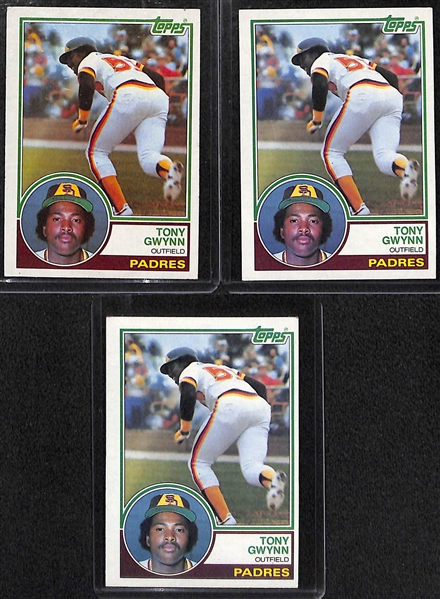 Lot of (18) 1980s Star & HOF Rookies Inc. Mattingly, Gwynn, Ripken, Boggs, Sandberg