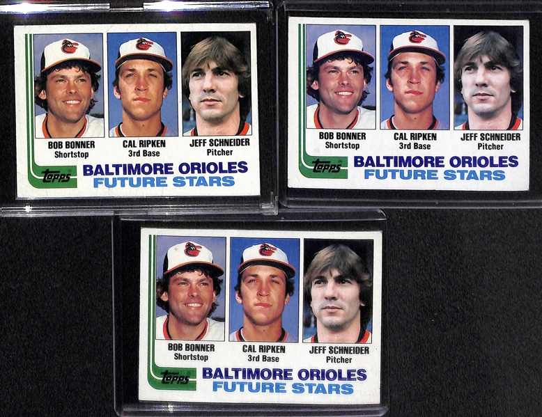 Lot of (18) 1980s Star & HOF Rookies Inc. Mattingly, Gwynn, Ripken, Boggs, Sandberg