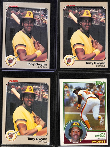(22) Baseball and Basketball Rookie Stars Including Lebron James, Tony Gwynn, Mattingly, (4) R. Sandberg