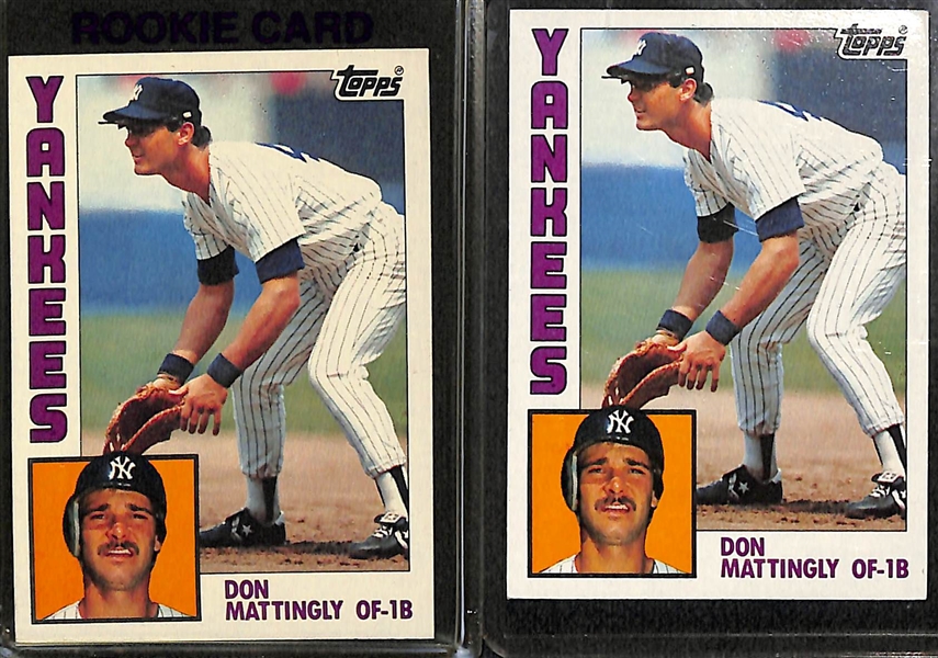 (22) Baseball and Basketball Rookie Stars Including Lebron James, Tony Gwynn, Mattingly, (4) R. Sandberg
