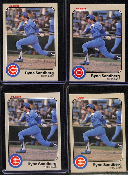 (22) Baseball and Basketball Rookie Stars Including Lebron James, Tony Gwynn, Mattingly, (4) R. Sandberg