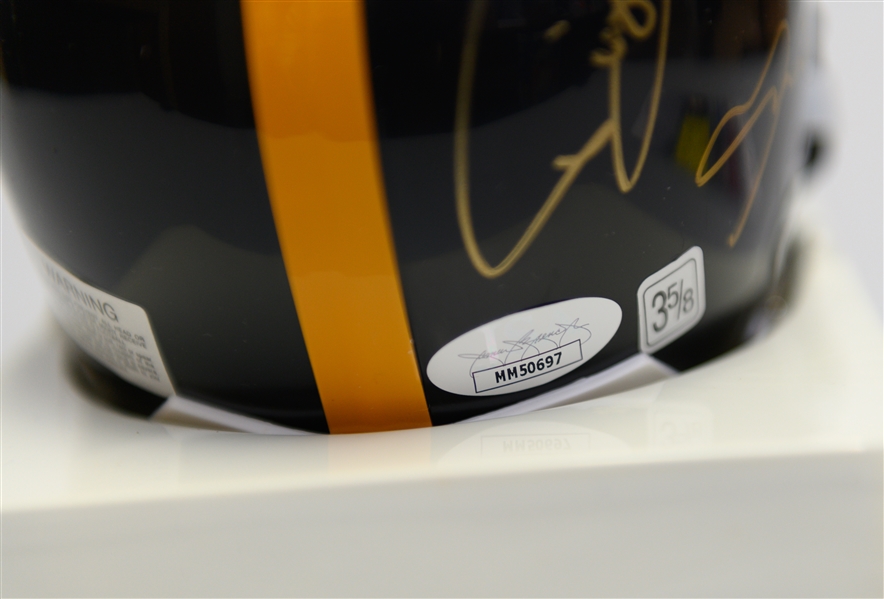 Pittsburgh Steelers Signed Steel Curtain Mini Helmet, Holmes, Greene, White, Greenwood w JSA COA
