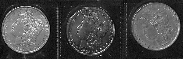 Lot of (10) Assorted Morgan Dollars w. 1881 S