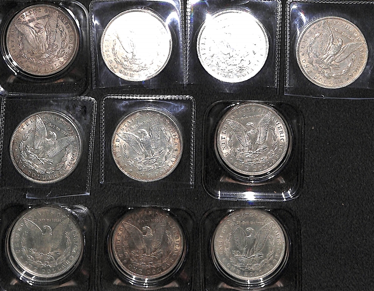 Lot of (10) Assorted Morgan Dollars w. 1881 S