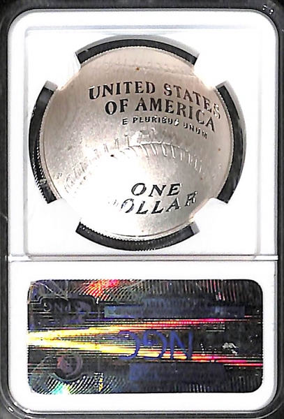 Lot of (2) - 2014 P $1 Silver Dollar Baseball HOF Coins - MS 70 & PF 70 - Tony Gwynn & Reggie Jackson