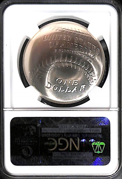 Lot of (2) - 2014 P $1 Silver Dollar Baseball HOF Coins - MS 70 & PF 70 - Tony Gwynn & Reggie Jackson