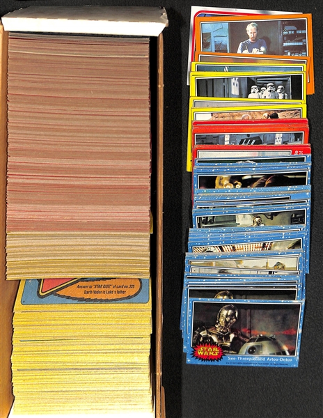 Lot of 500+ Assorted Topps Star Wars/Empire Strikes Back/Return of the Jedi Cards & Stickers from 1977-1983