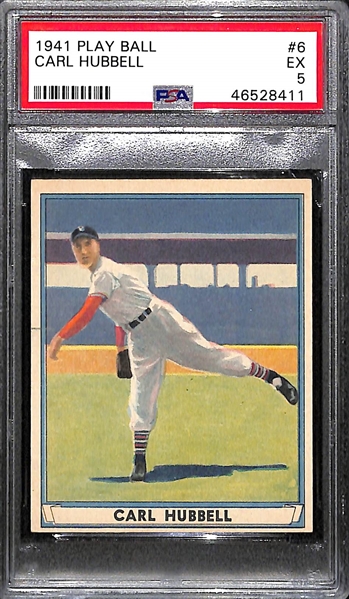1941 Play Ball Carl Hubbell #6 PSA 5