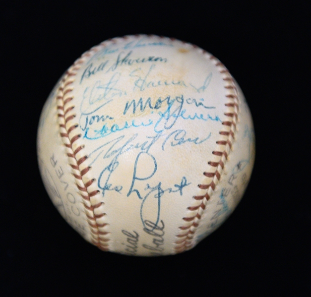 1955 Yankees (AL Champs) Team Signed Official Spalding Baseball - 25 Signatures w. Mantle, Berra, Ford, Rizzuto, Howard, + (JSA LOA)