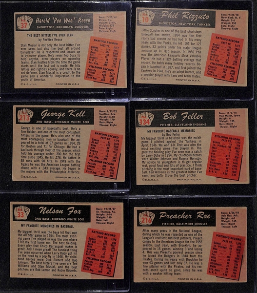 Lot of (250+) 1955 Bowman Baseball Cards w. PeeWee Reese