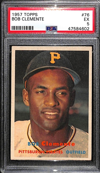 1957 Topps Bob Clemente #76 Graded PSA 5