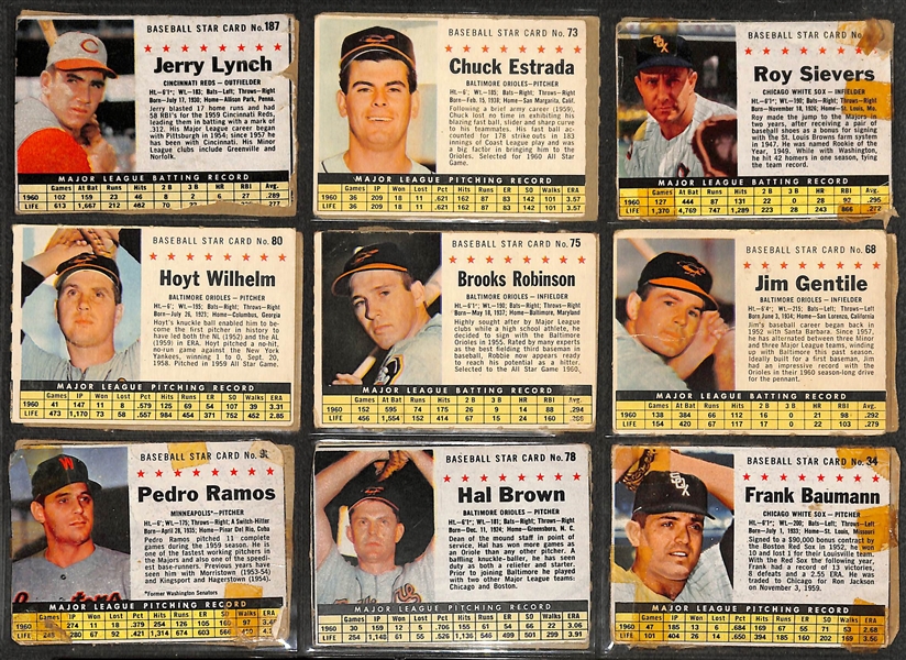 Lot of (100+) Assorted Baseball Star Cards from 1950s-1960s w. 1962 Post Mickey Mantle