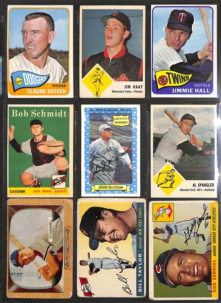 Lot of (100+) Assorted Baseball Star Cards from 1950s-1960s w. 1962 Post Mickey Mantle