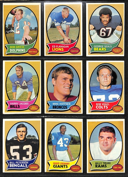1970 Topps Football Complete Set - All 263 Cards
